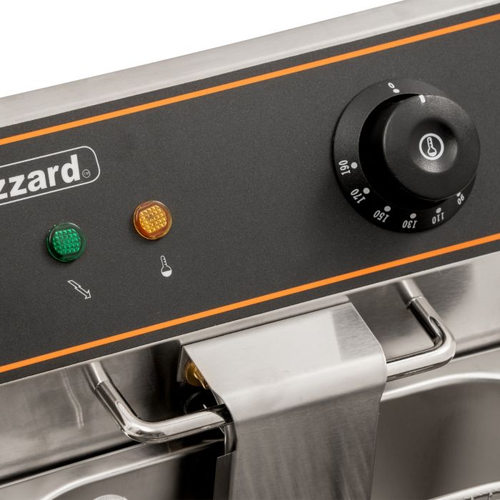 Blizzard 6000w Double Tank Electric Fryer With Tap 2x 8l BF8-8