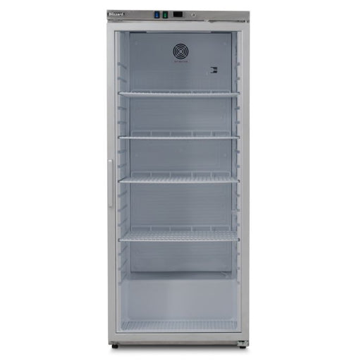 Blizzard Single Glass Door Stainless Steel Refrigerator HSG60