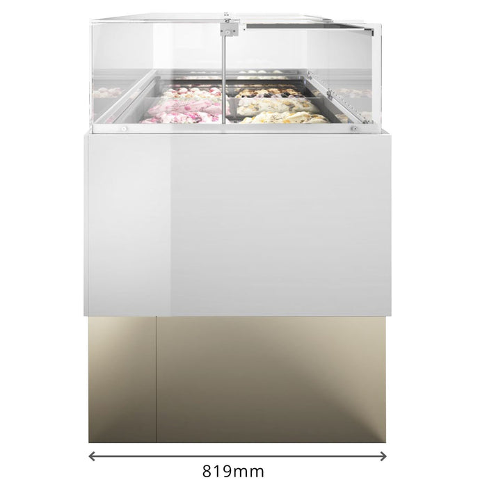 ISA Ice Cream Display Freezer Delta RV Ventilated Scoop