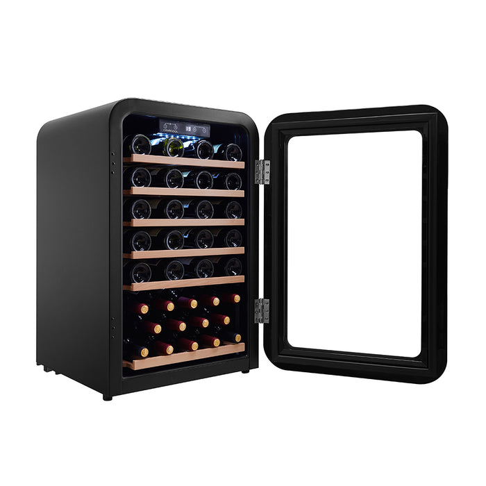 Cavecool Wine Cooler Retro Apatite - 49 bottles - Single zone - Black Ireland