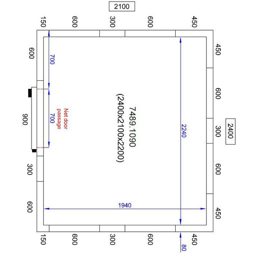 CombiSteel Coldroom 2400W X 2100D X 2200H 8.9m3 - ChillCooler