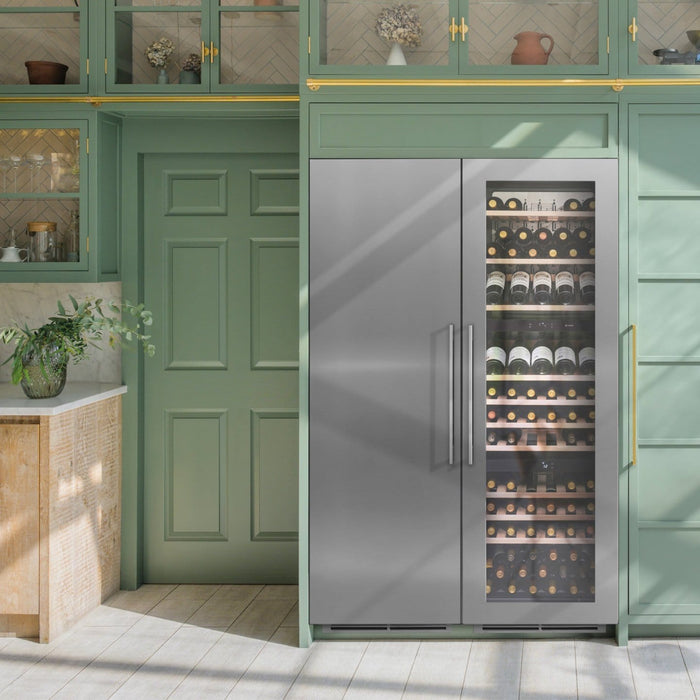 stainless steel wine fridge