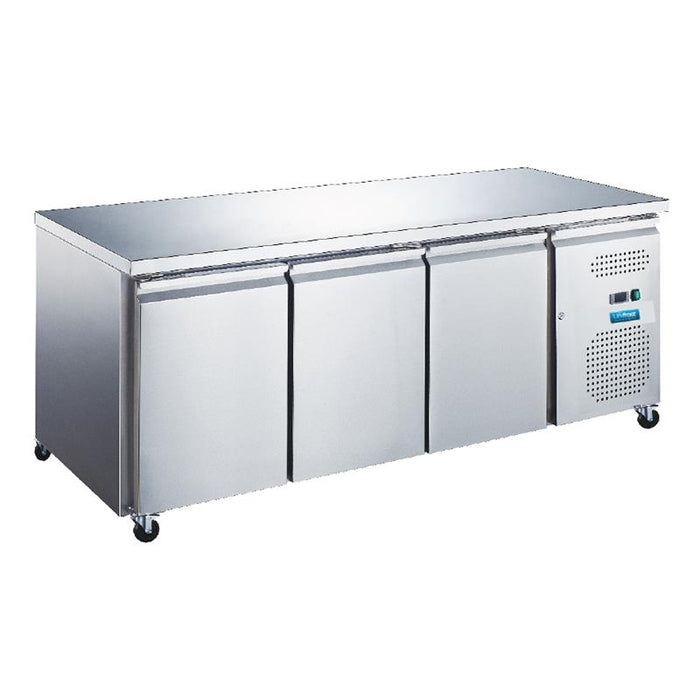 Unifrost CR1800FT Three Door Flat Top Counter Fridge