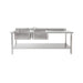Atlas Double Bowl Sink Left Hand Drain 1800MM DBLD1800