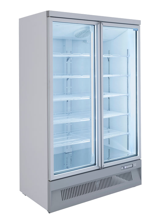 Unifrost HVF2 2 Door Hinged Display Freezer 1253*760*2003 5 Shelves Per Door