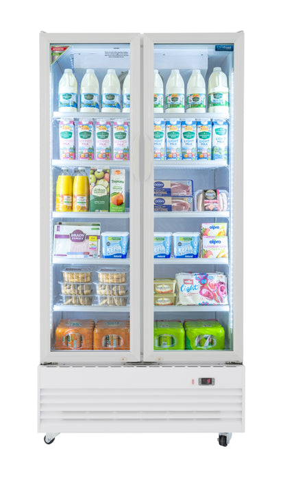 Unifrost GDR1200 Ventilated Glass 2 Door Display Fridge