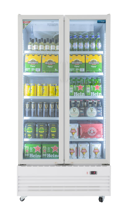 Unifrost GDR1200 Ventilated Glass 2 Door Display Fridge