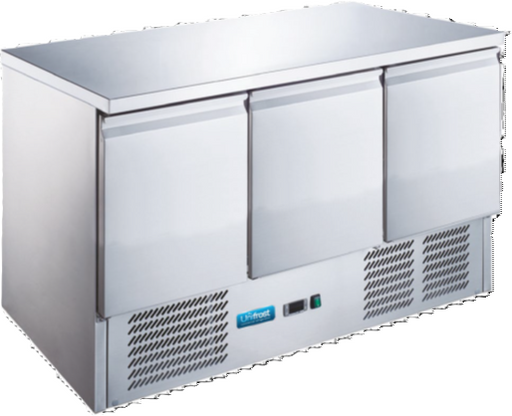 Unifrost CRS136G 3 Door Counter Fridge