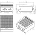 Cookrite CCG610 Chargrill Nat Gas (Includes LPG Kit) 610*700*385mm CCG610-NAT