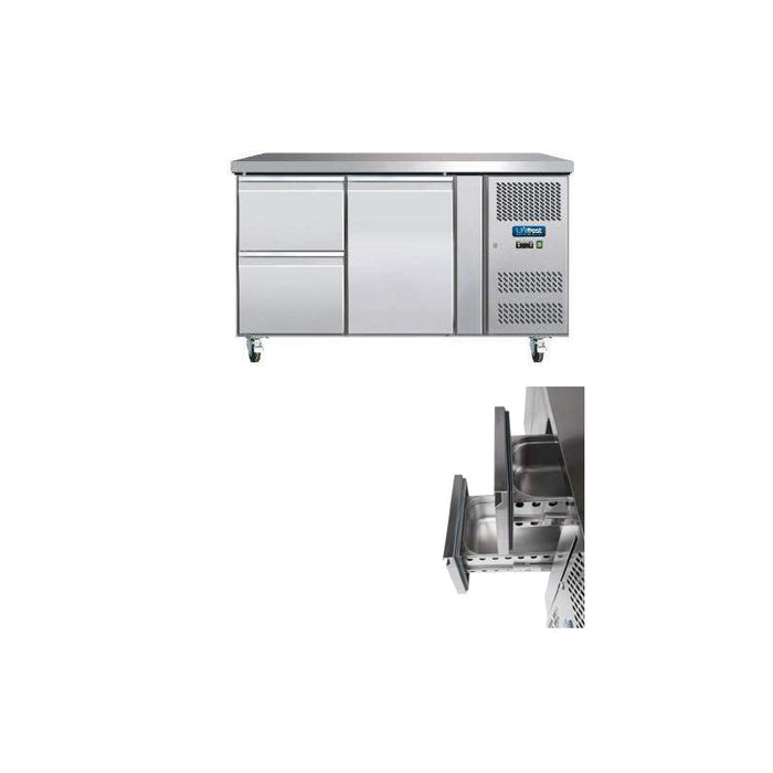 Unifrost CRS136G 3 Door Counter Fridge