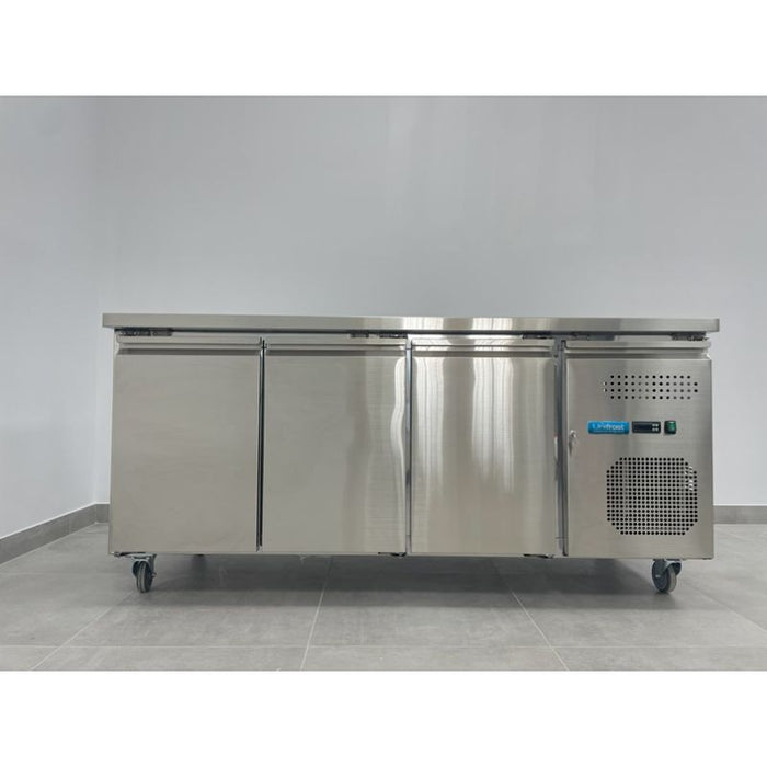 Unifrost CR1800FT Three Door Flat Top Counter Fridge