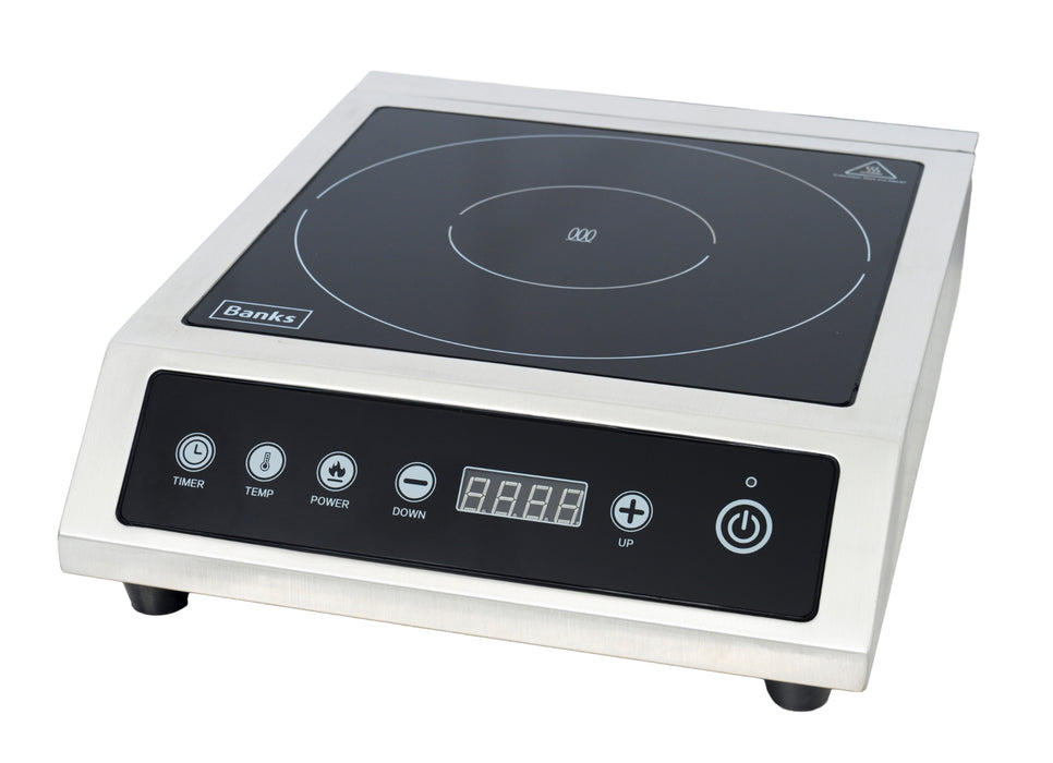 Banks D30TS Single Countertop Induction Cooker - UK 3 Pin Plug