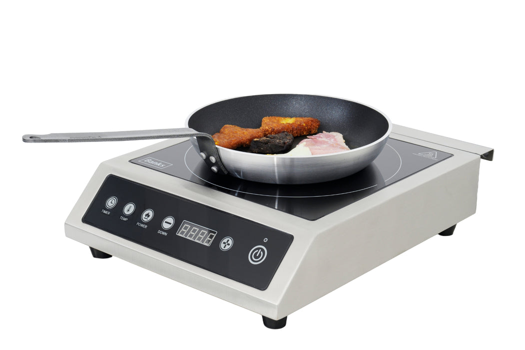 Banks D30TS Single Countertop Induction Cooker - UK 3 Pin Plug