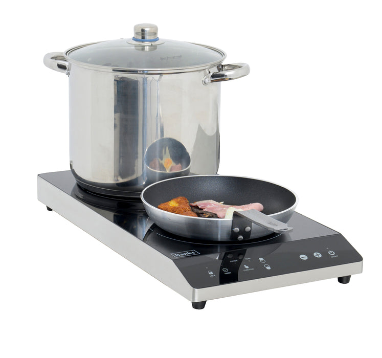 Banks D40TT Double Hob Countertop Induction Cooker - UK 3 Pin Plug