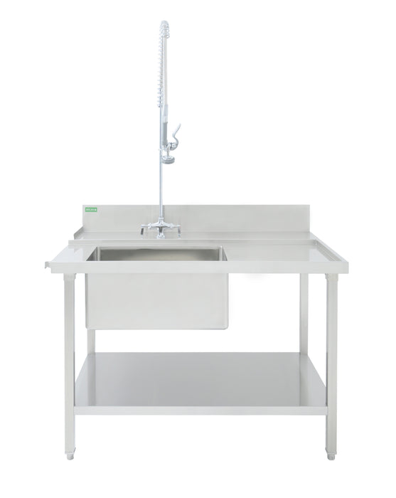 Atlas ESR1200 Dishwasher Entry Sink Right to Left - 1200mm