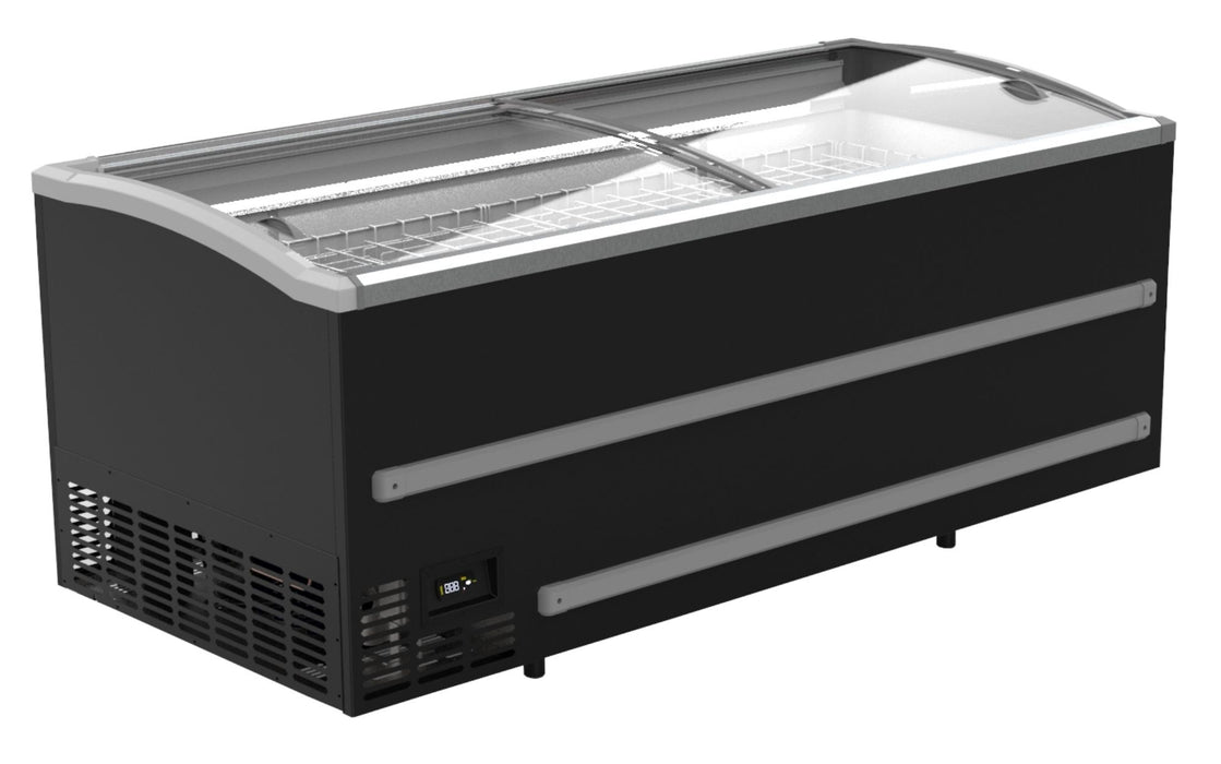 CombiSteel Supermarket Chest Freezer Black 2125 Automatic Defrost