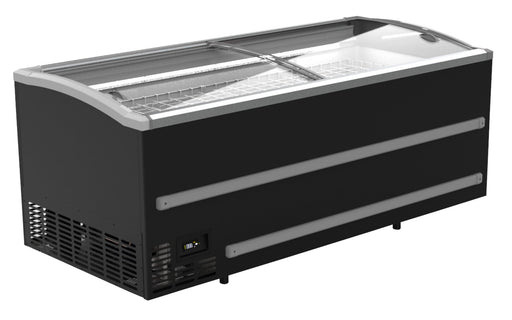 CombiSteel Supermarket Chest Freezer Black 2125 Automatic Defrost