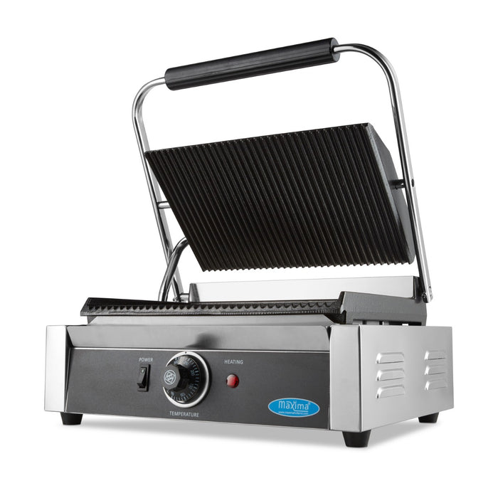 Maxima 09300436 Contact Grill Grooved Single Grill Plate 33,5cm