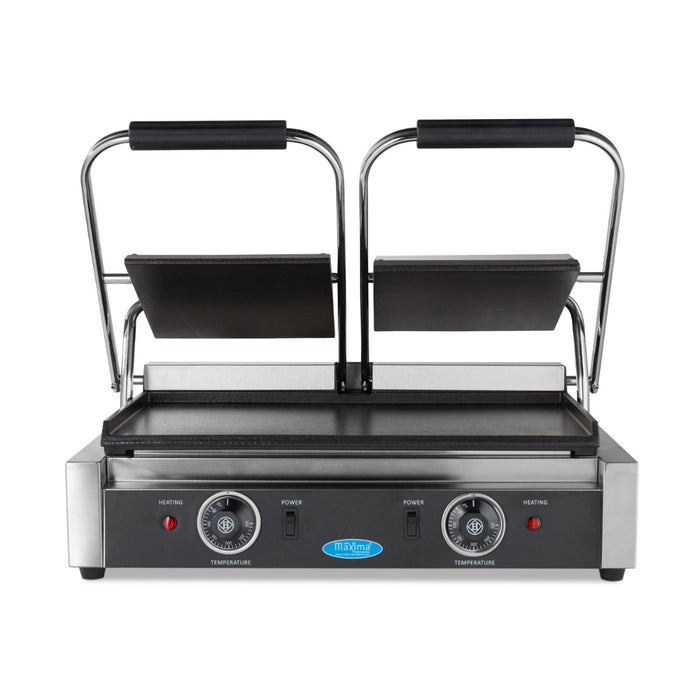 Maxima 09300437 Contact Grill Smooth Double Grill Plate 2 x 22cm