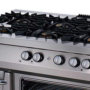 Maxima 09398507 Premium Stove 6 Burners Triple Unit 90cm Deep Gas incl Electric Oven