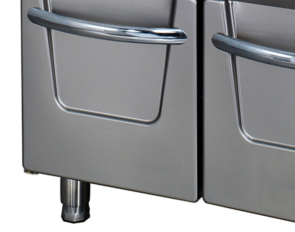 Maxima 09398608 Premium Deep Fryer 2 x 22L Double Unit 90cm Deep with Drain Tap Electric