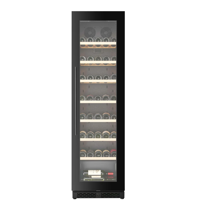 Cella 74 Bottle Single Zone Wine Cooler - Shallow Depth, W82S-BLACK
