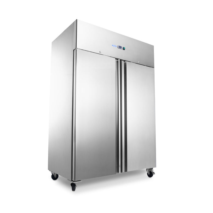 Maxima 09400025 Freezer 1400L 6 Adjustable Shelves (2/1 GN) on Wheels incl Shelves