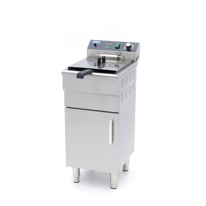 Maxima 09365157 Deep Fryer 16L 1 Basket with Drain Tap and Stand 230V