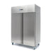 Maxima 1200L Stainless Steel Double Door Freezer on Wheels