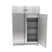 Maxima 1200L Stainless Steel Double Door Freezer on Wheels view 5