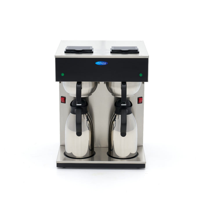 Maxima 09365254 Filter Coffee Maker Double 2x 2L with Insulated Jug