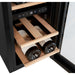 Cavecool Joy Larimar 12 bottle dual zone wine cooler, open door view