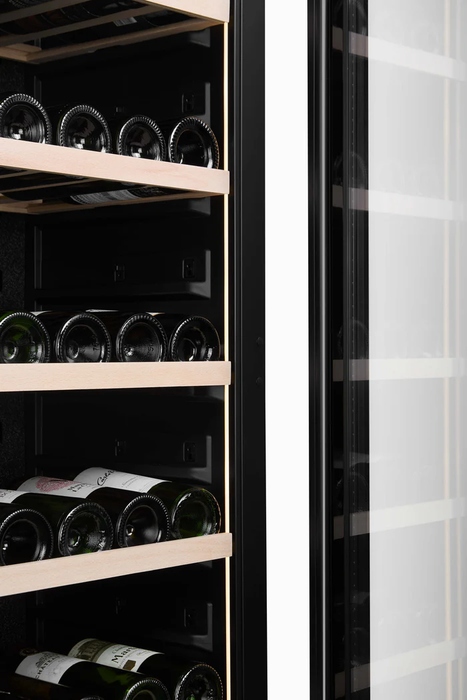 Cella 74 Bottle Single Zone Wine Cooler - Shallow Depth, W82S-BLACK