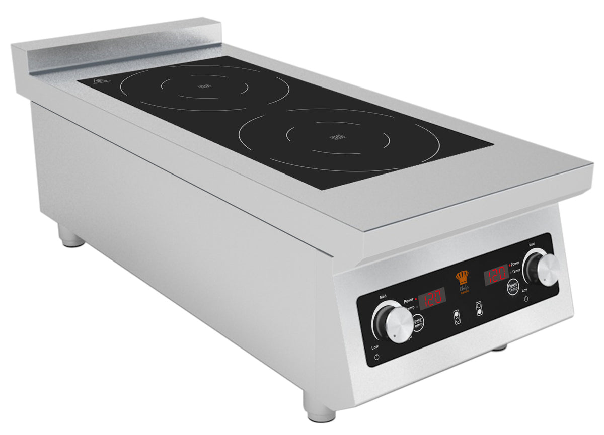 Chefs Range BE70IH2-5 70 Line Counter Top 2 Ring Induction Hob - 2 X 5 ...