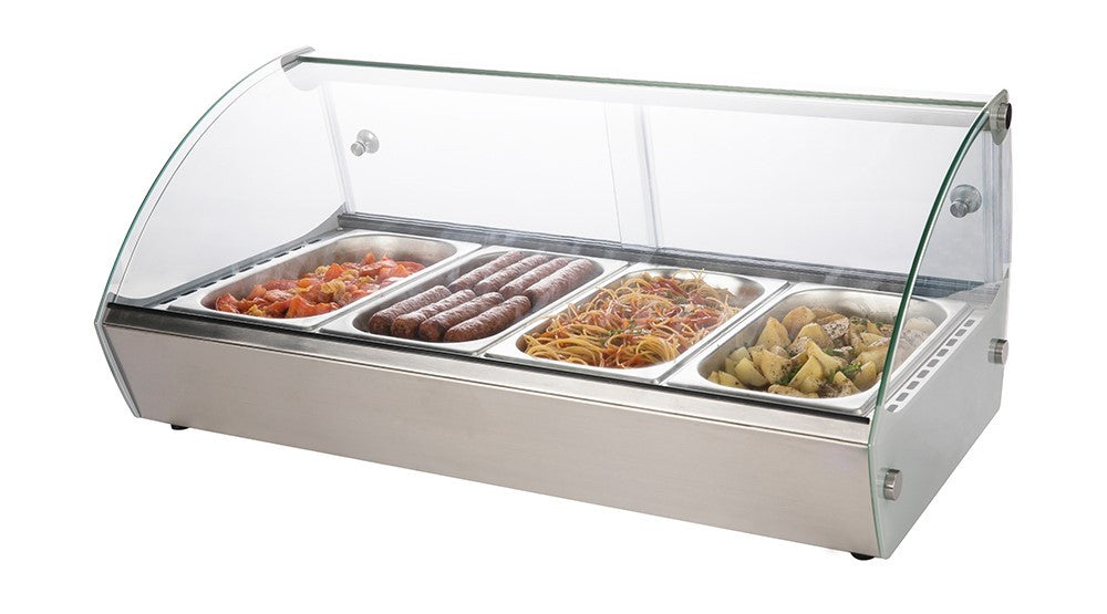 Chefs Range RTR4 - 4 X 1/3GN Counter Top Heated Display — ChillCooler