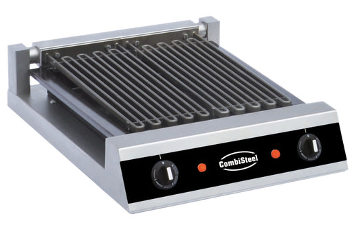 Combisteel Vapo Grill 2 Elements tabletop electric griddle with ribbed cooking surface