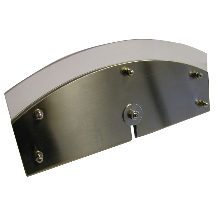 Combisteel plate scraper accessory for commercial dishwasher exit table