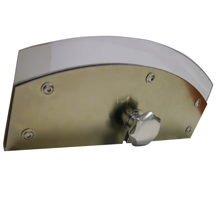 Combisteel plate scraper accessory for commercial dishwasher exit table view 2