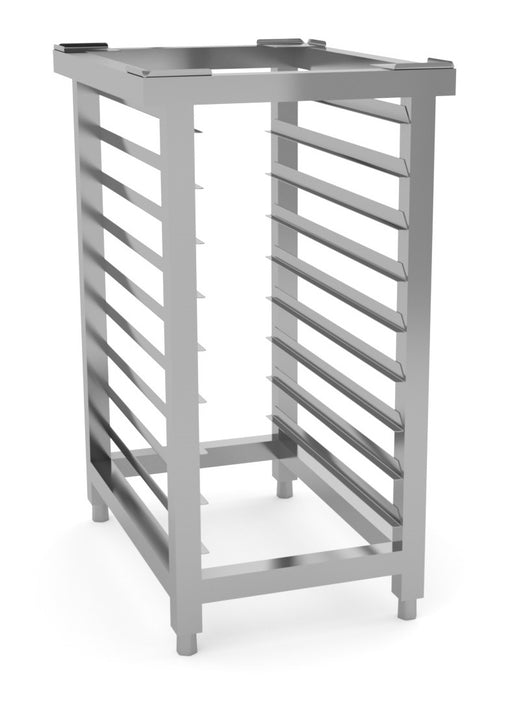 Stainless steel stand frame with runner guides for 1/1 GN containers