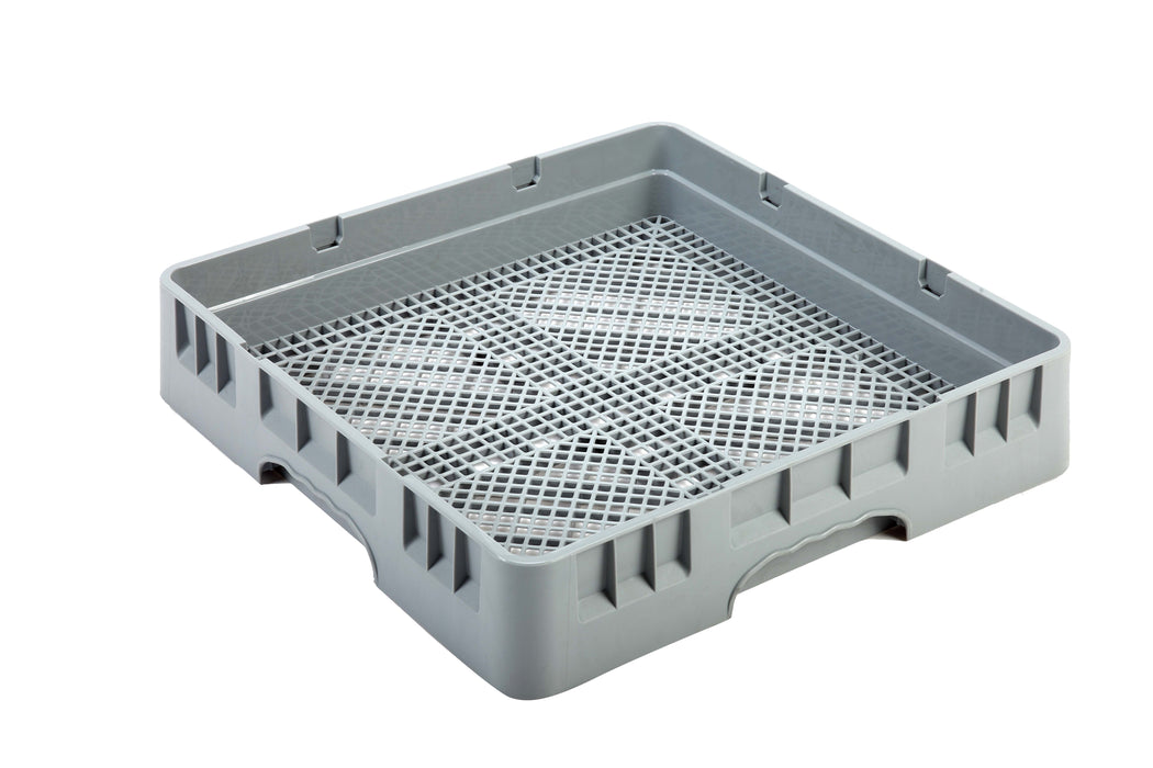 Stainless steel cutlery basket for commercial dishwasher, 500mm square