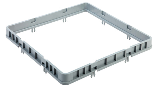 Open frame stainless steel dishwasher rack, 500mm width and depth
