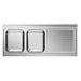 Combisteel 700 Sink Unit Tabletop 2 Left 1600