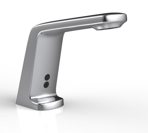 Chrome brass mounted electronic sensor faucet with spout