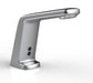 Chrome brass mounted electronic sensor faucet with spout
