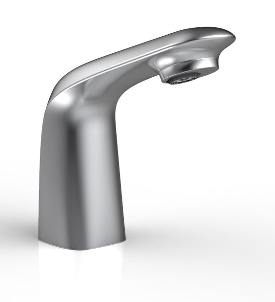 Stainless steel mounted sensor faucet with electronic activation