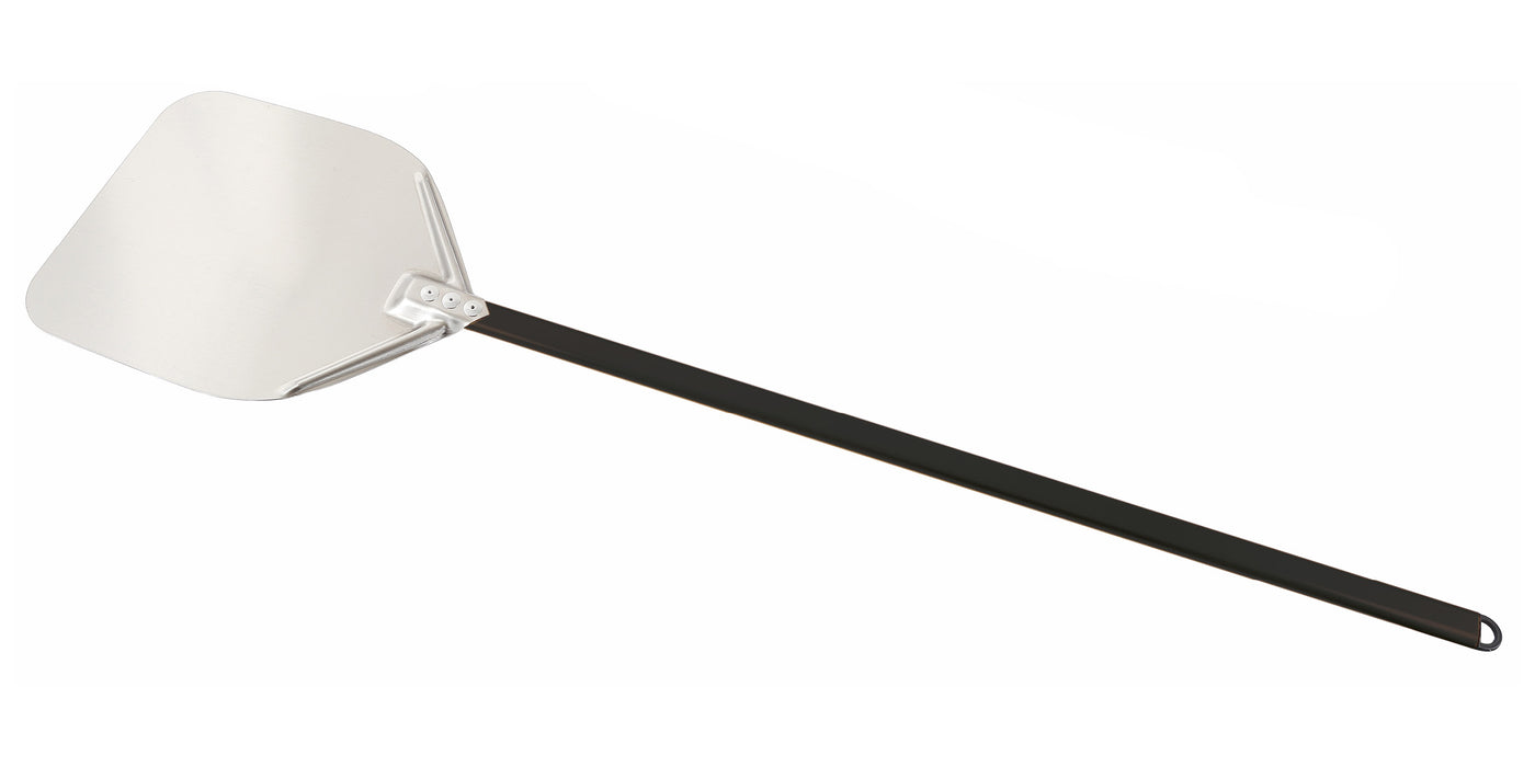 Stainless steel rectangular pizza shovel with long handle, 1520mm length