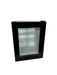 Combisteel MINIBAR 40L black tabletop bottle cooler with glass door and LED interior lighting view 3