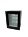 Combisteel MINIBAR 40L black tabletop bottle cooler with glass door and LED interior lighting view 4