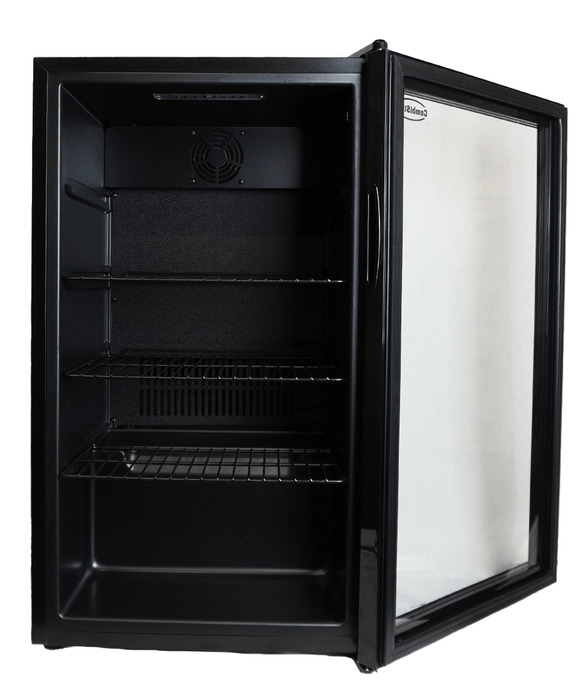 Black Combisteel MODEL 80L countertop refrigerator with right-hinged door and digital display view 6
