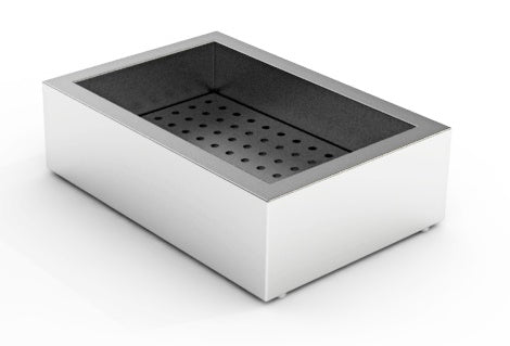 Stainless steel crushed ice bin with 1/1 gastronorm dimensions